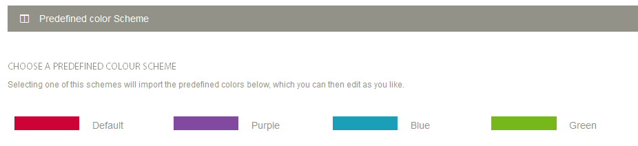 color schemes