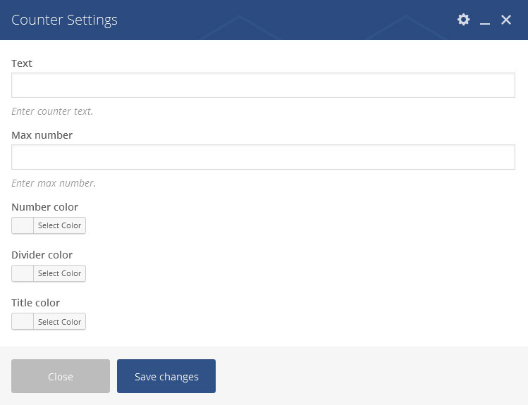 counter vc settings