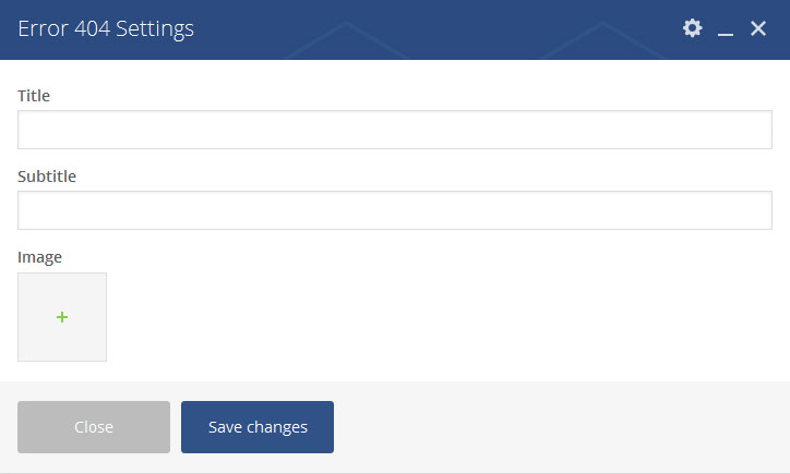 error 404 vc settings