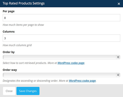 top rated products vc settings