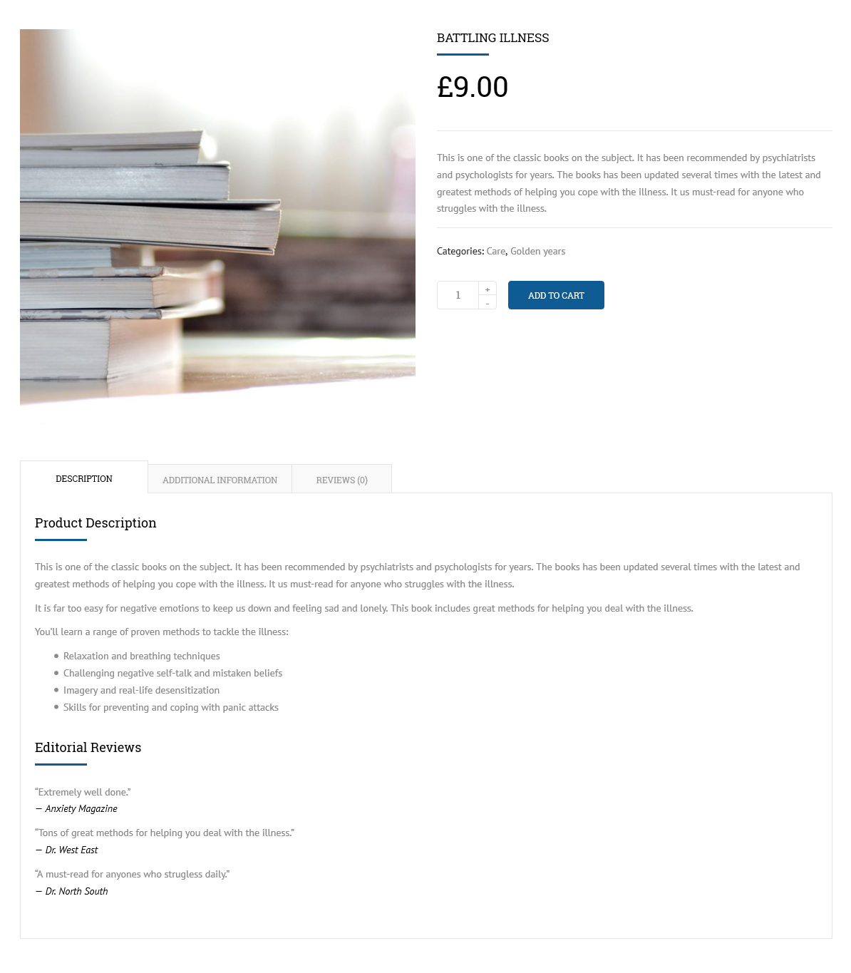 product page