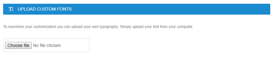 custom fonts