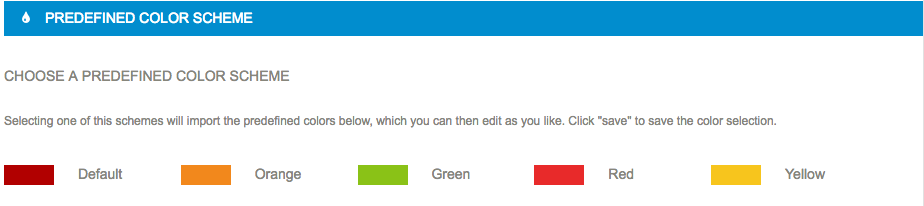 color schemes