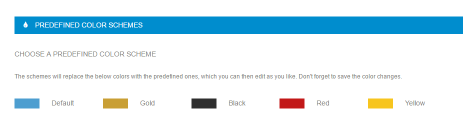 color schemes