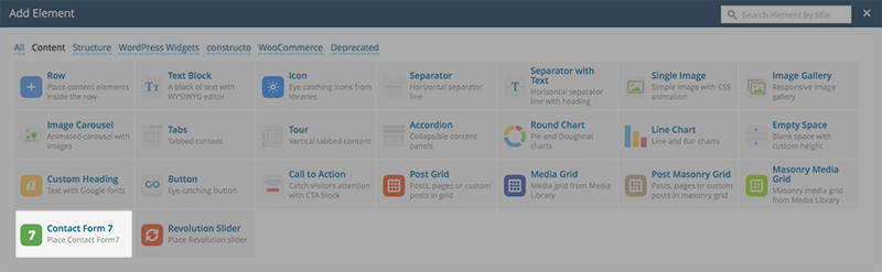 contact form vc