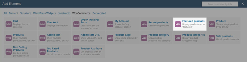 featured products vc